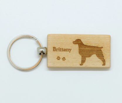 Brittany Wood Keychain