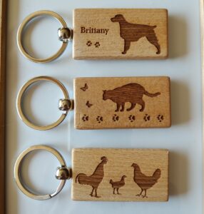 Wood Keychains - Laser Engraved