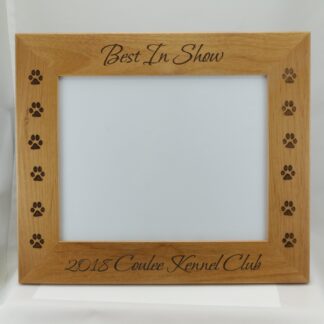 Wood Photo Frame - Custom Engraved for 8x10 photo