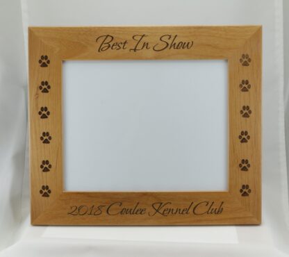 Wood Photo Frame - Custom Engraved for 8x10 photo