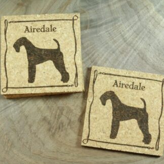 Airedale Cork Coasters