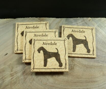 Airedale Cork Coasters