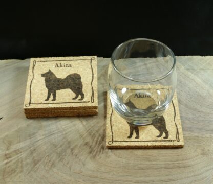 Akita Cork Coasters