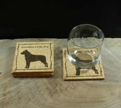 Australian Cattle Dog Cork Coasters