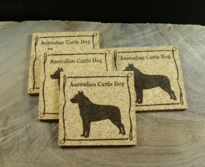 Australian Cattle Dog Cork Coasters