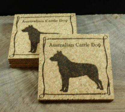 Australian Cattle Dog Cork Coasters