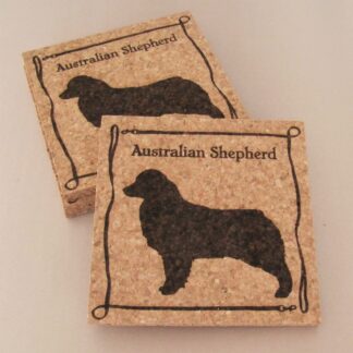 Australian Shepherd Cork Coasters