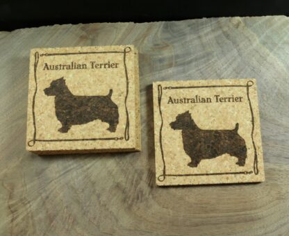 Australian Terrier Cork Coasters