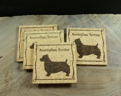 Australian Terrier Cork Coasters