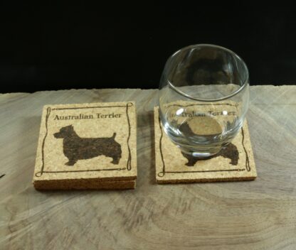 Australian Terrier Cork Coasters