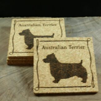 Australian Terrier Cork Coasters