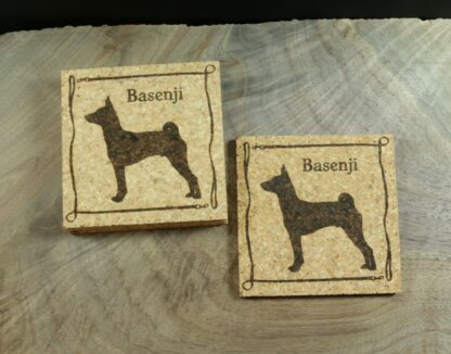 Basenji Cork Coasters