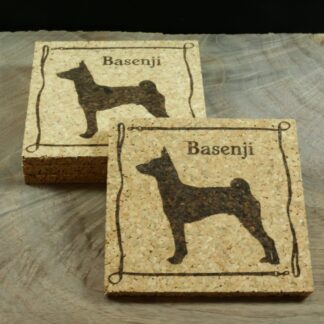 Basenji Cork Coasters