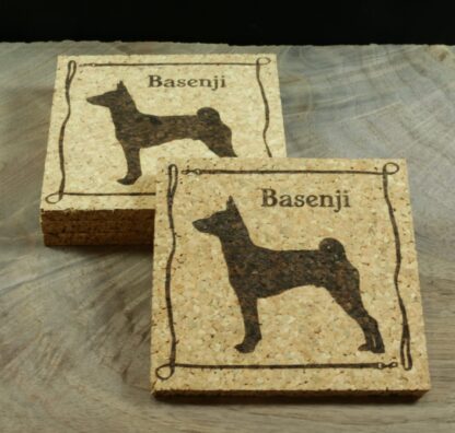 Basenji Cork Coasters