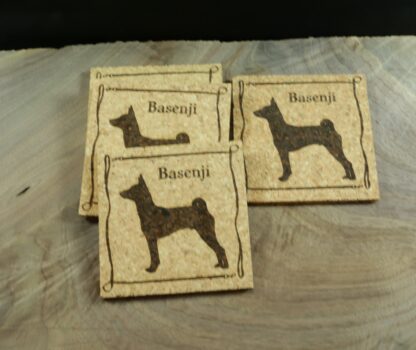 Basenji Cork Coasters