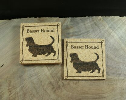 Basset Hound Cork Coasters