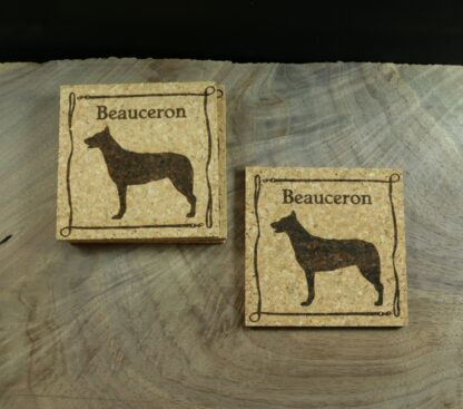 Beauceron Cork Coasters