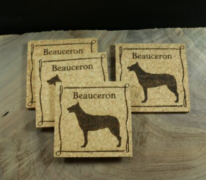 Beauceron Cork Coasters