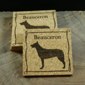 Beauceron Cork Coasters