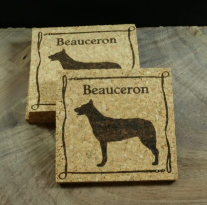 Beauceron Cork Coasters