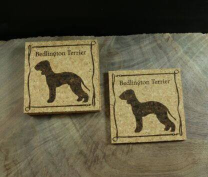 Bedlington Terrier Cork Coasters