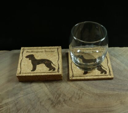 Bedlington Terrier Cork Coasters