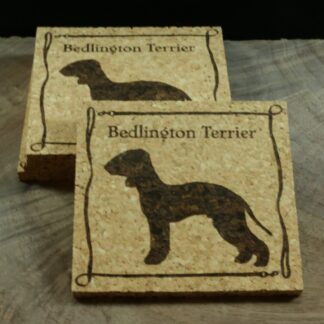 Bedlington Terrier Cork Coasters