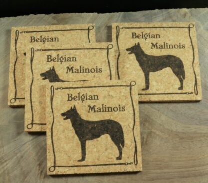 Belgian Malinois Cork Coasters