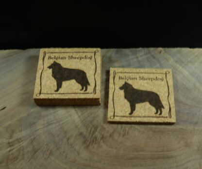 Belgian Sheepdog Cork Coasters