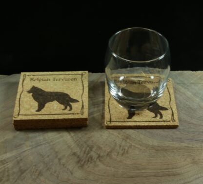 Belgian Tervuren Cork Coasters