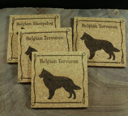 Belgian Tervuren Cork Coasters