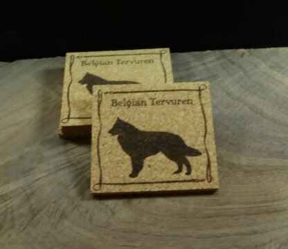 Belgian Tervuren Cork Coasters