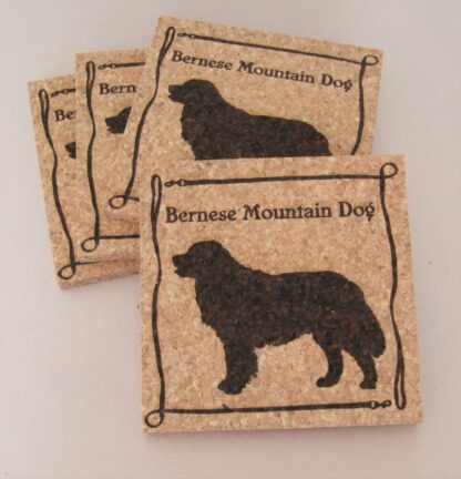 Bernese Mountain Dog Cork Coasters