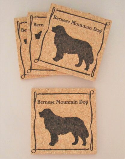 Bernese Mountain Dog Cork Coasters