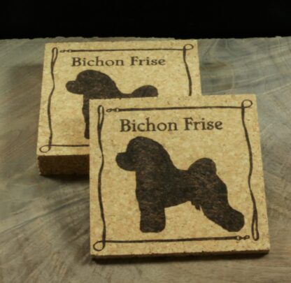 Bichon Frise Cork Coasters