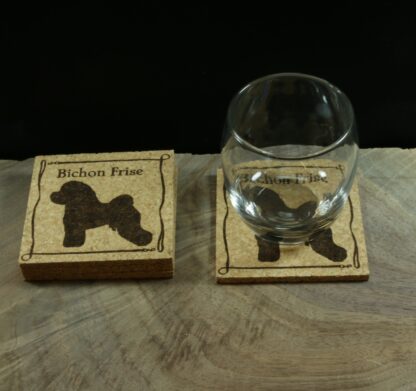 Bichon Frise Cork Coasters