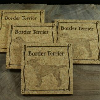 Border Terrier Cork Coasters