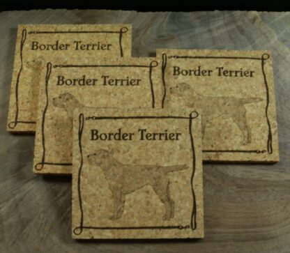 Border Terrier Cork Coasters