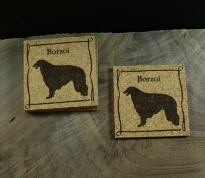 Borzoi Cork Coasters