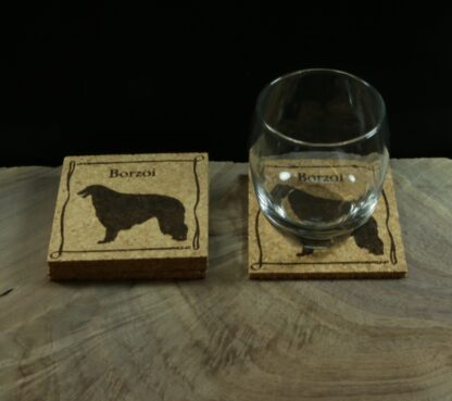 Borzoi Cork Coasters