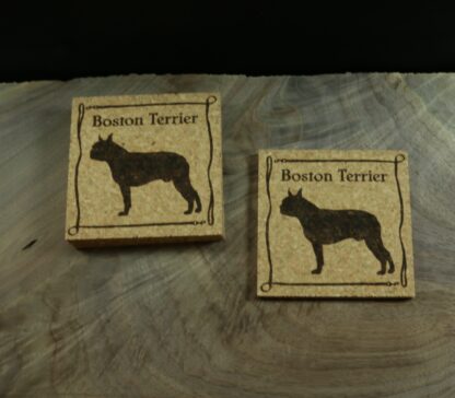 Boston Terrier Cork Coasters