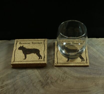 Boston Terrier Cork Coasters