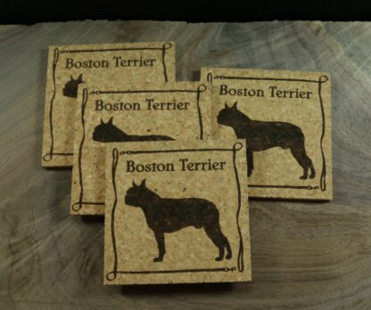 Boston Terrier Cork Coasters