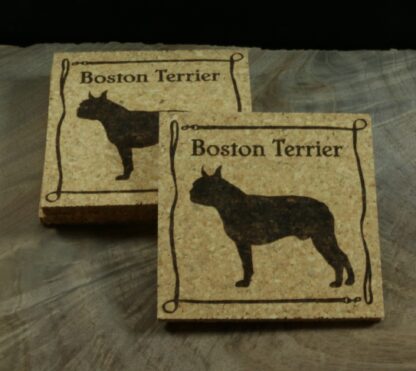 Boston Terrier Cork Coasters