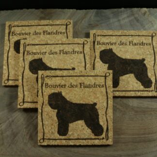 Bouvier des Flandres Cork Coasters