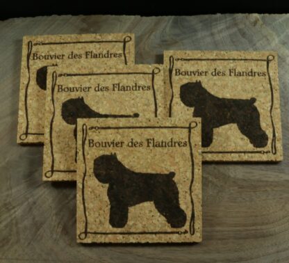 Bouvier des Flandres Cork Coasters