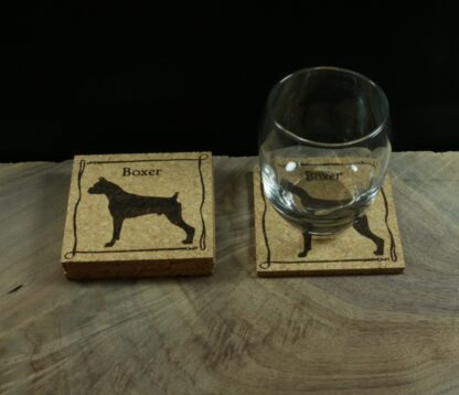 Boxer Cork Coasters