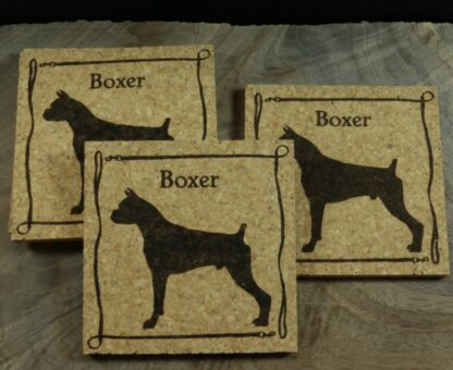 Boxer Cork Coasters