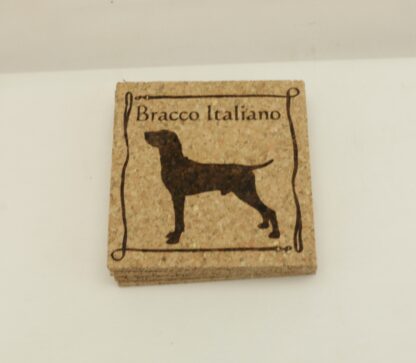 Bracco Italiano Cork Coasters