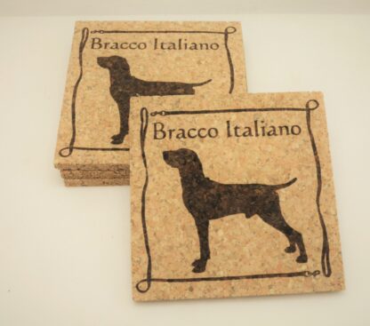 Bracco Italiano Cork Coasters